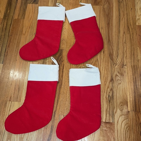 NEW BUNDLE 4 Pieces Paw print Christmas Holiday animal Cat , dog PAWS Stocking - Picture 5 of 13